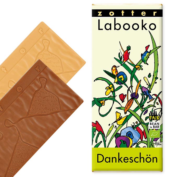 Labooko Dankeschön Karamell & Kaffee-Schokolade von Zotter