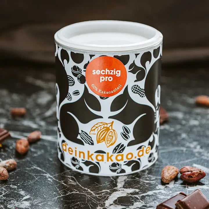 Dein Kakao, 60 pro, 250g Bio-Schokoladenpulver