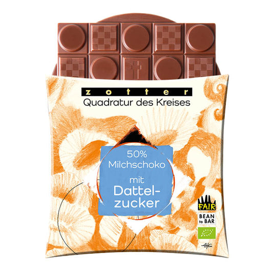 Zotter: QdK 50% Milchschokolade mit Dattelzucker