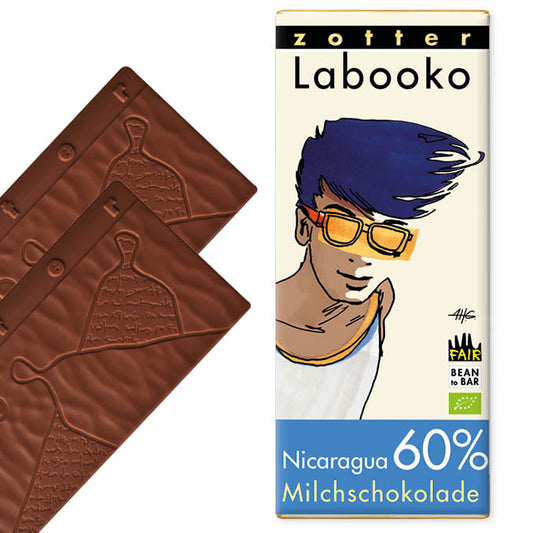 Labooko Nicaragua 60% Milchschokolade von Zotter