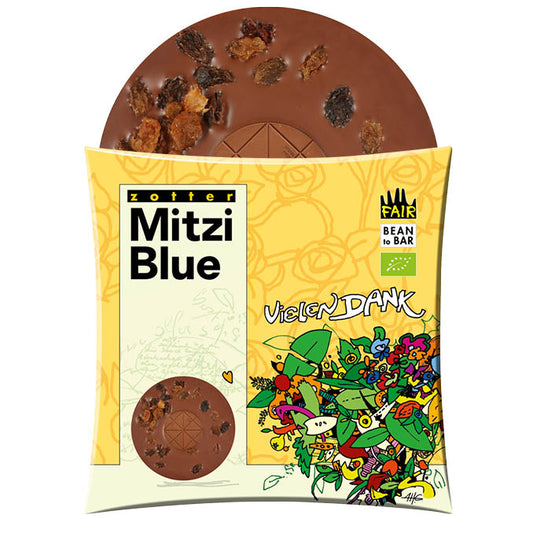 Mitzi Blue von Zotter "Vielen Dank"