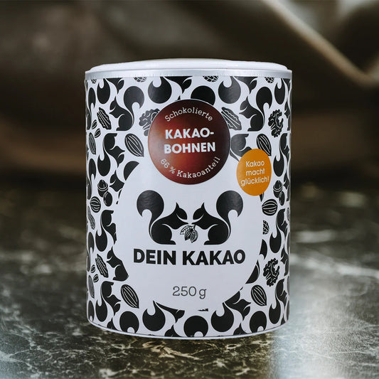 Karamellisierte BIO Kakaobohnen in Schokolade