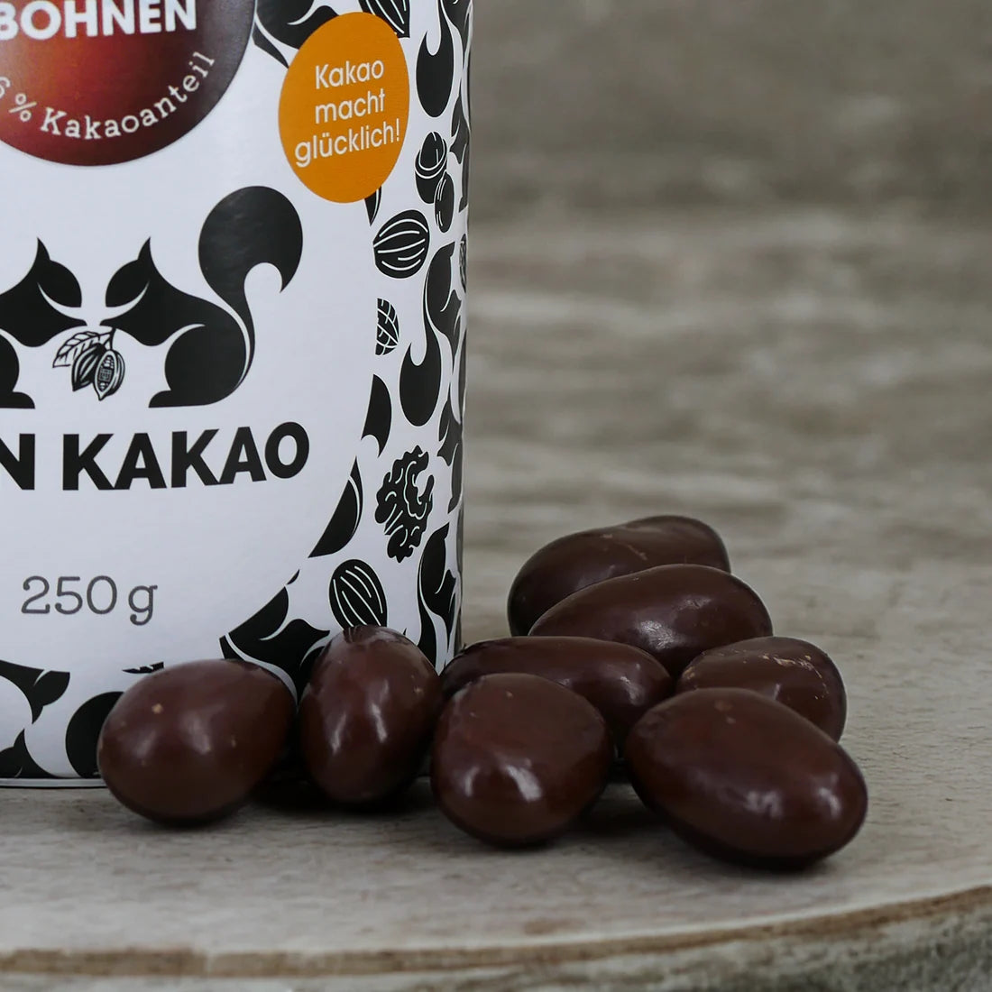Karamellisierte BIO Kakaobohnen in Schokolade