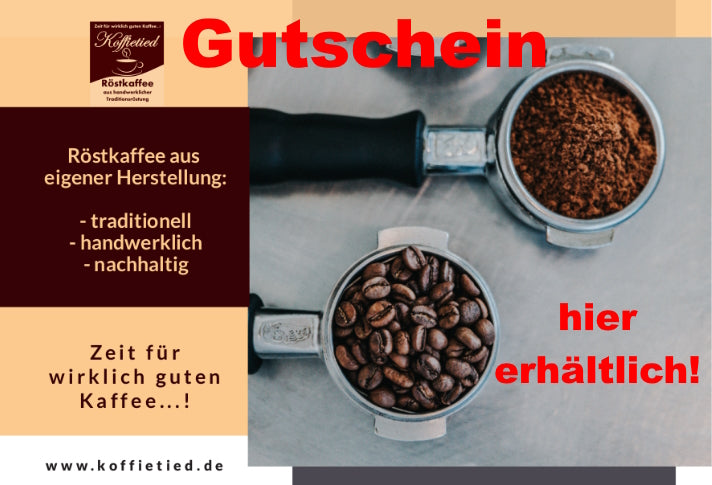 Koffietied Geschenkgutschein